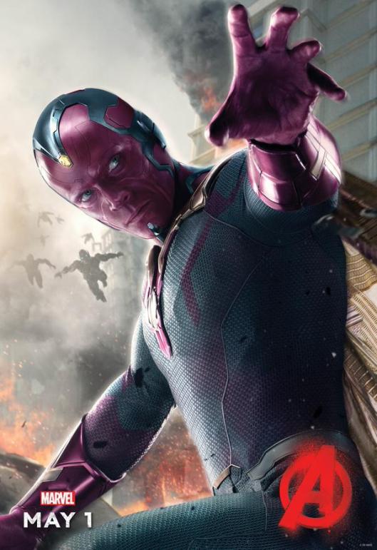 The Vision Age Of Ultron Character Poster
